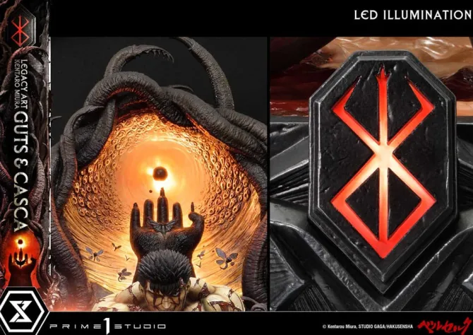 AUF ANFRAGE - Berserk - Guts & Casca Statue /Ultimate Legacy Art Kentaro Miura Bonus Version: Prime