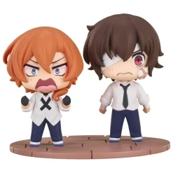 Bungo Stray Dogs Wan! - Osamu Dazai & Chuya Nakahara Statue / Chibi Minifiguren - Fourteen-Year-Old