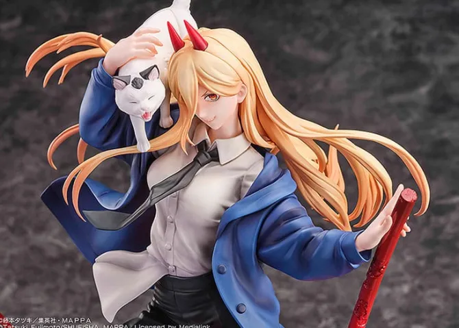 Chainsaw Man - Power & Meowy Statue: Sega