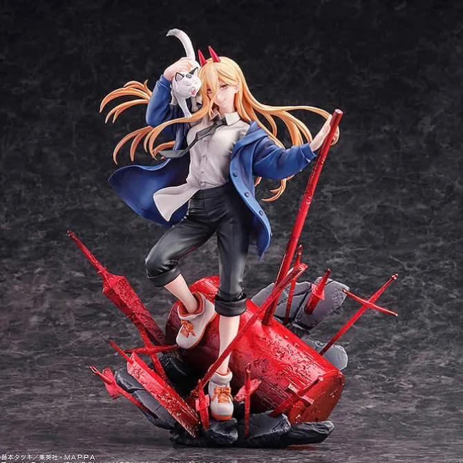 Chainsaw Man - Power & Meowy Statue: Sega