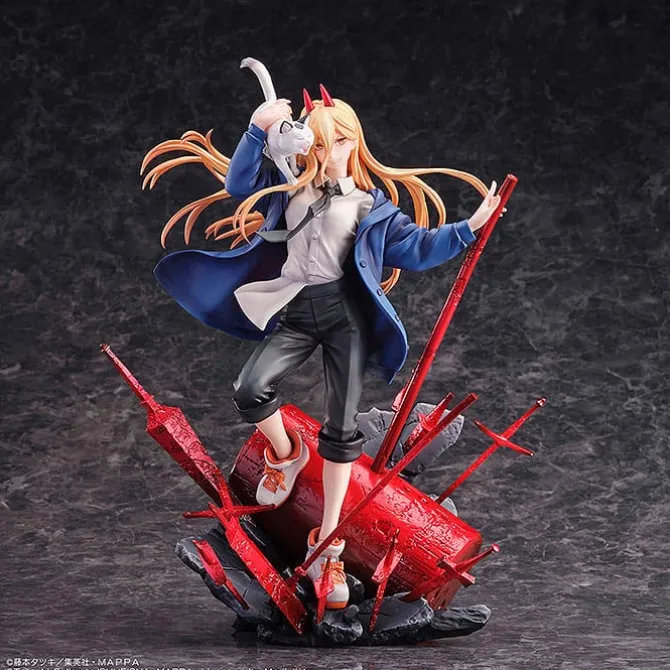 Chainsaw Man - Power & Meowy Statue: Sega
