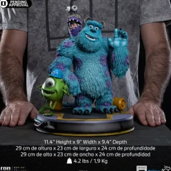 Die Monster AG Art Scale - James P. Sullivan, Mike Glotzkowski Statue: Iron Studios