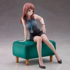 Doshima Illustration - Senior Office Lady With Many Moles Statue / Original Illustration: Union Crea