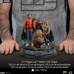 E.T. Der Außerirdische Deluxe Art Scale - E.T., Elliot and Gertie Statue: Iron Studios