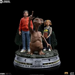 E.T. Der Außerirdische Deluxe Art Scale - E.T., Elliot and Gertie Statue: Iron Studios