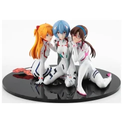 Evangelion: 3.0+1.0 Thrice Upon a Time - Asuka/Rei/Mari Statue / Newtype Cover Version:Kadokawa