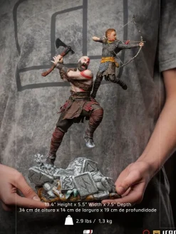 God of War - Kratos & Atreus Statue / Art Scale: Iron Studios