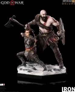 God of War - Kratos & Atreus Statue: Iron Studios
