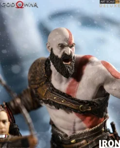 God of War - Kratos & Atreus Statue: Iron Studios