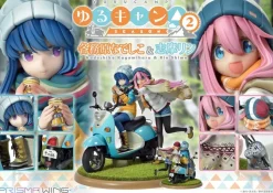 Laid-Back Camp - Nadeshiko Kagamihara & Rin Shima Statue / Prisma Wing: Prime 1 Studio