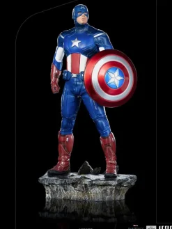 Marvels Avengers - Captain America Statue / BDS Art Scale - Battle of NY: Iron Studios