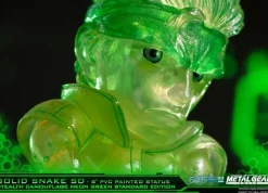 Metal Gear Solid - Solid Snake Statue / SD - Stealth Camouflage Neon Green: First 4 Figures