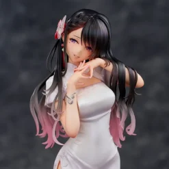 Original Illustration - Mai Okuma Statue / Illustration Healing-type white chinese dress lady: Unio