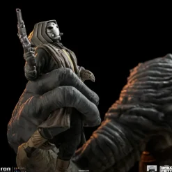 Star Wars: Book of Bobs Fett - Boba Fett & Rancor Statue / Demi Art Scale: Iron Studios