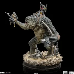 Star Wars: Book of Bobs Fett - Boba Fett & Rancor Statue / Demi Art Scale: Iron Studios