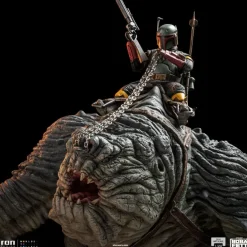 Star Wars: Book of Bobs Fett - Boba Fett & Rancor Statue / Demi Art Scale: Iron Studios
