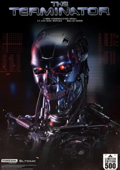 Terminator - T-800 Endoskeleton Skull Life-Size Büste / The Real Series: Blitzway