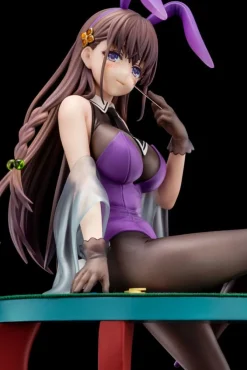 The Demon Sword Master of Excalibur Academy - Elfine Phillet Statue / wearing flower's purple bunny