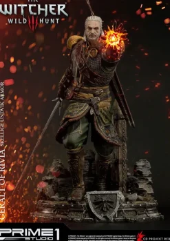 Witcher 3 Wild Hunt - Geralt of Riva Statue - Skellige Undvik Armor Exclusive: Prime 1 Studio