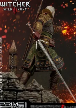 Witcher 3 Wild Hunt - Geralt of Riva Statue - Skellige Undvik Armor : Prime 1 Studio